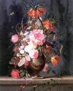 unknow artist Floral, beautiful classical still life of flowers.131 oil painting reproduction